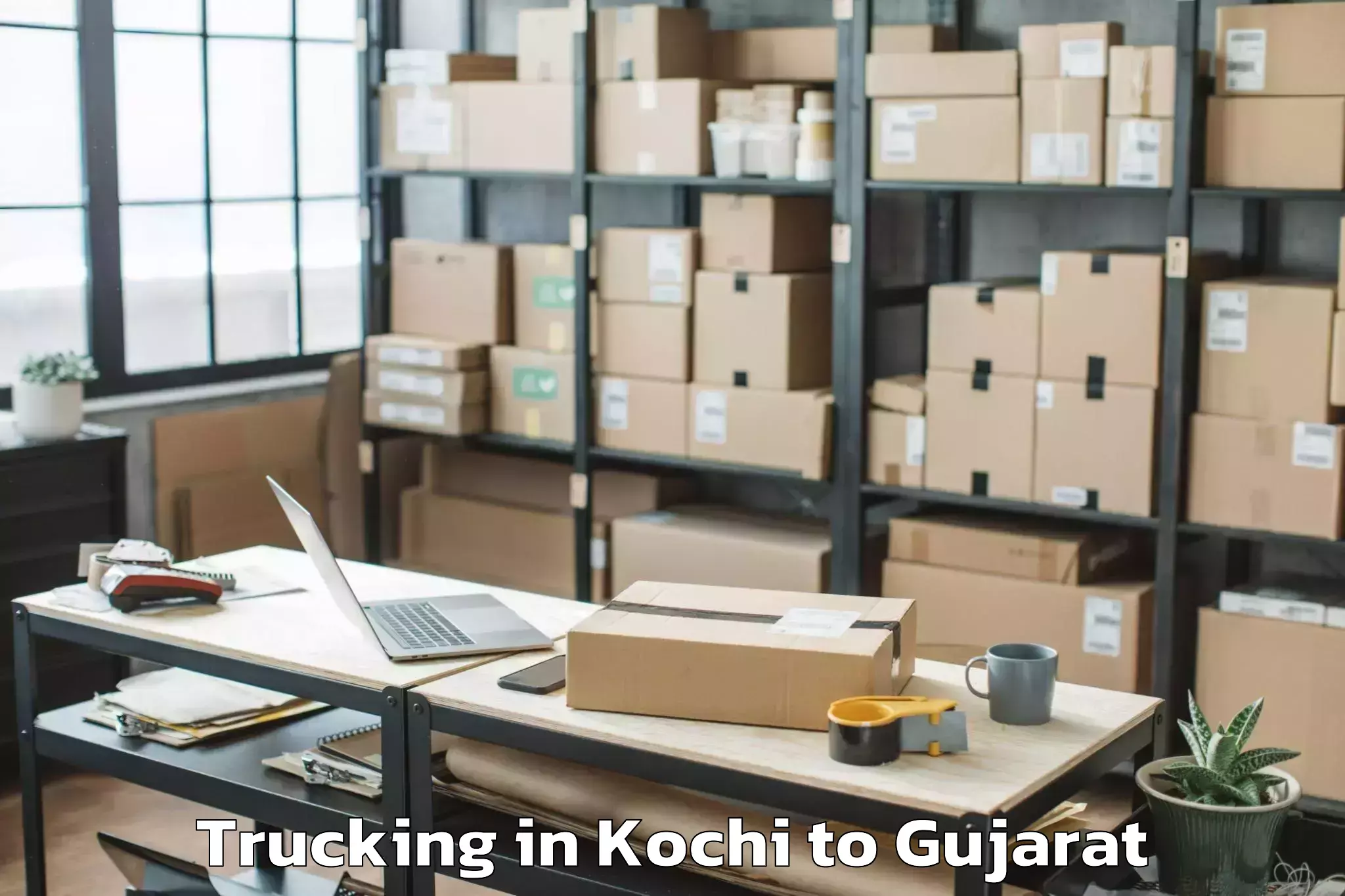 Comprehensive Kochi to Amreli Trucking